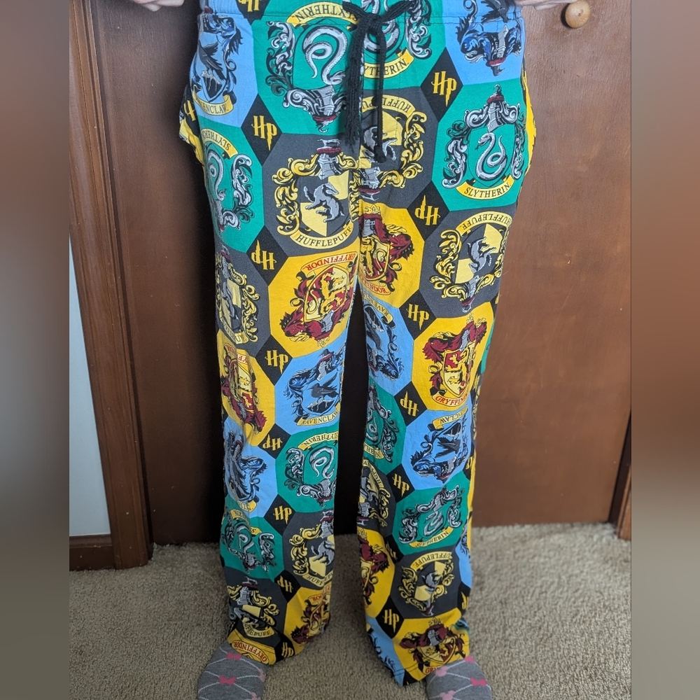 Harry Potter Lounge Pants Large 🧙‍♂️ Hogwarts Houses